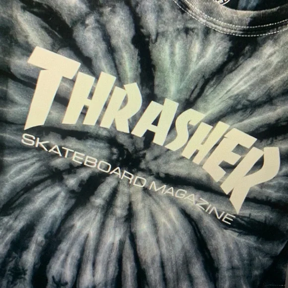 Thrasher Black Tie-Dye Short Sleeve Tee - Picture 3 of 5